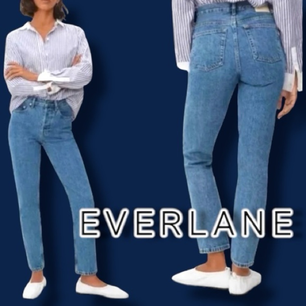 EVERLANE 90s Cheeky Jeans in Northridge Blue. Size 24 Ankle 👖